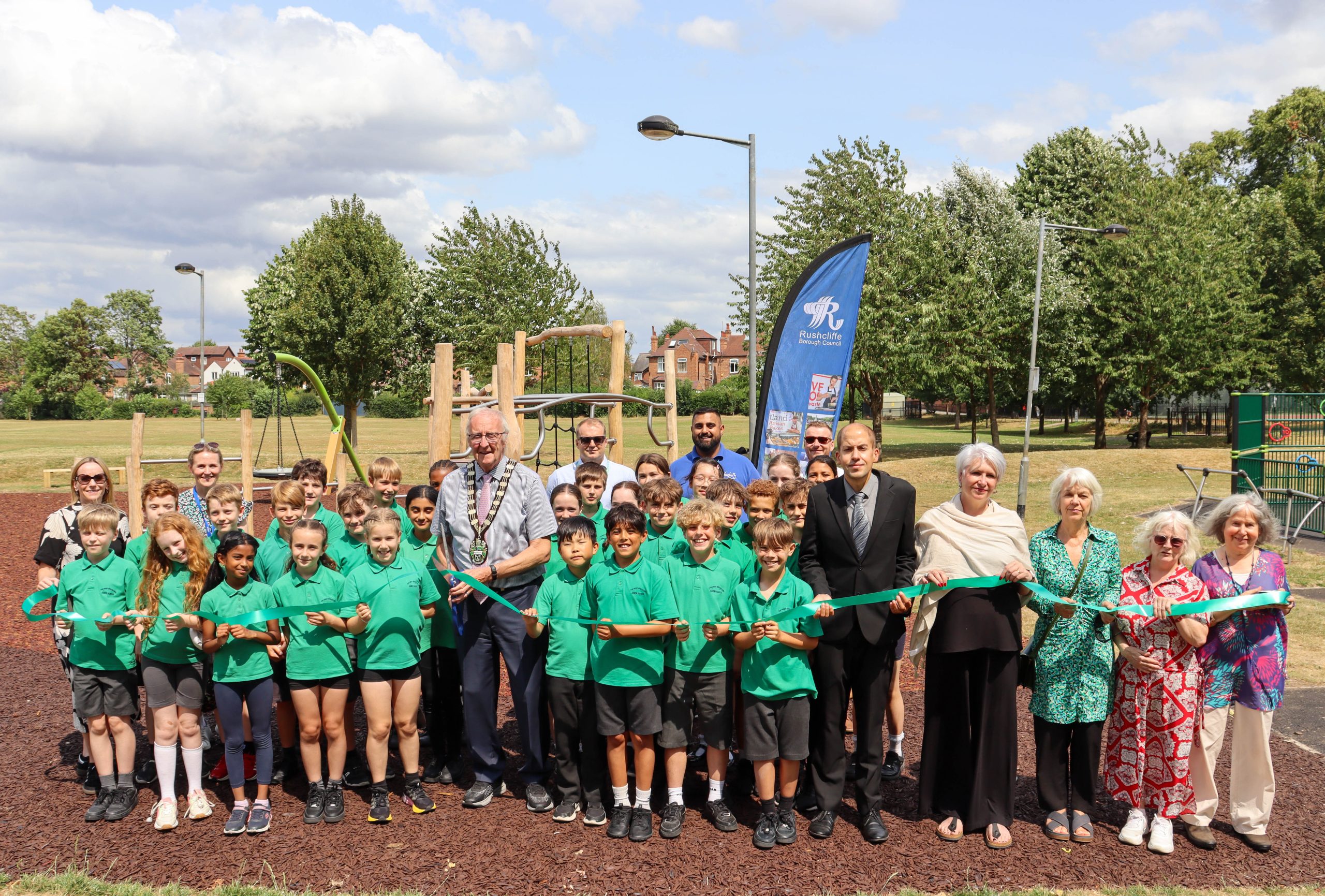 Bridge Field Teen play area in West Bridgford has reopened with new inclusive facilities with support from RBC scaled