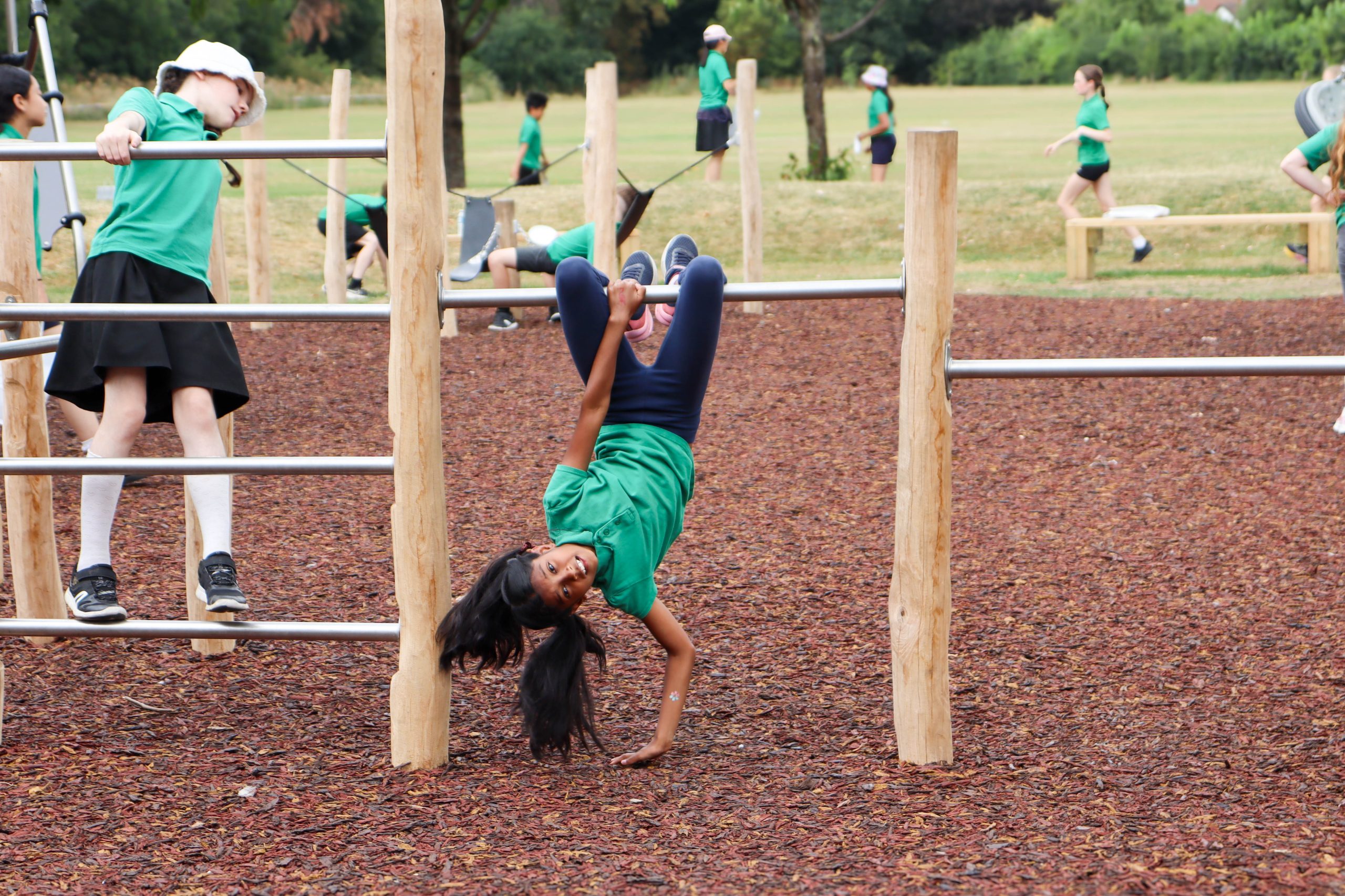 Year 6 pupils from West Bridgford Junior School are delighted with the new facilities scaled
