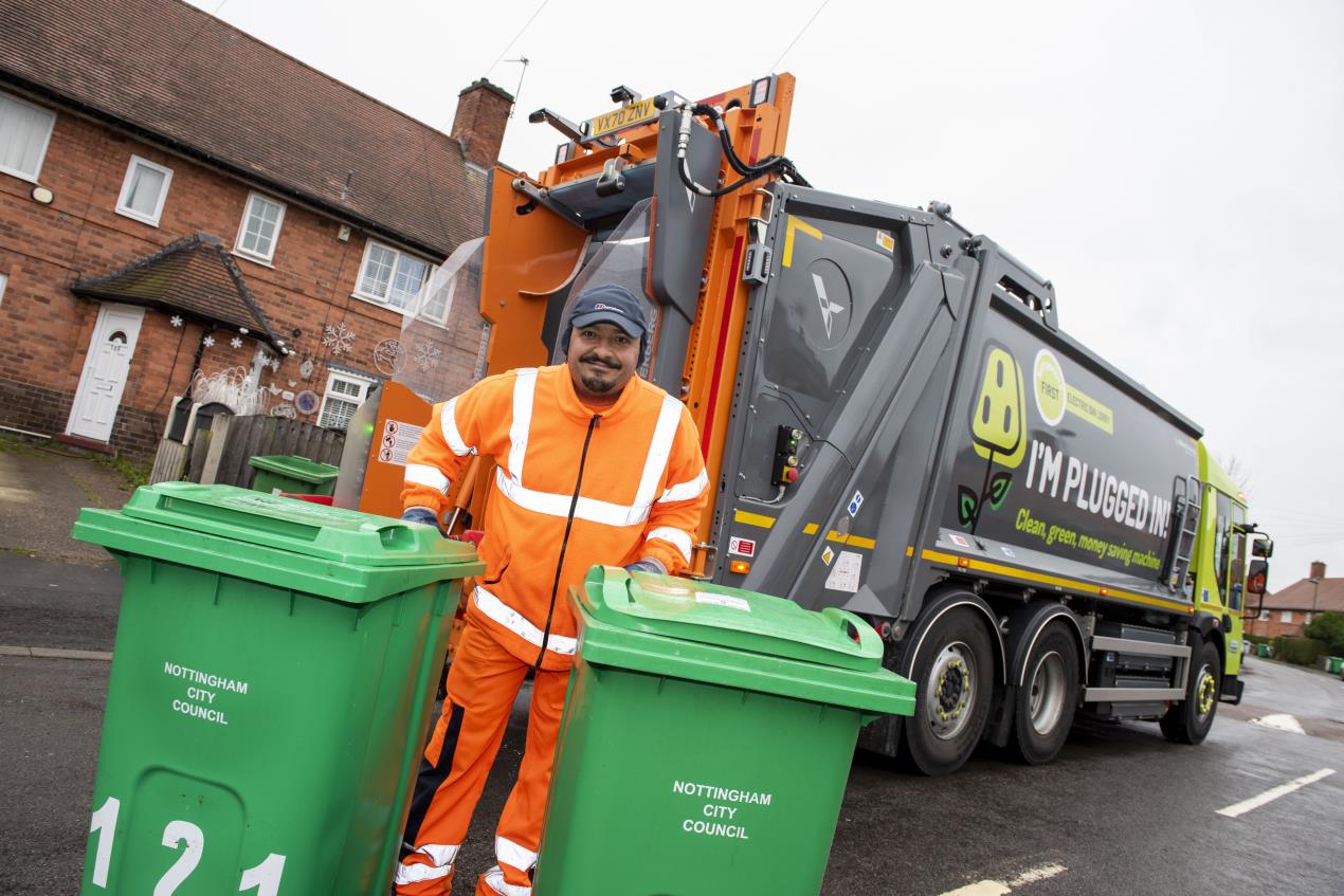 Electric bin lorries offered 'no savings over diesel' says city councillor elecbinlorry0053 WFP2089