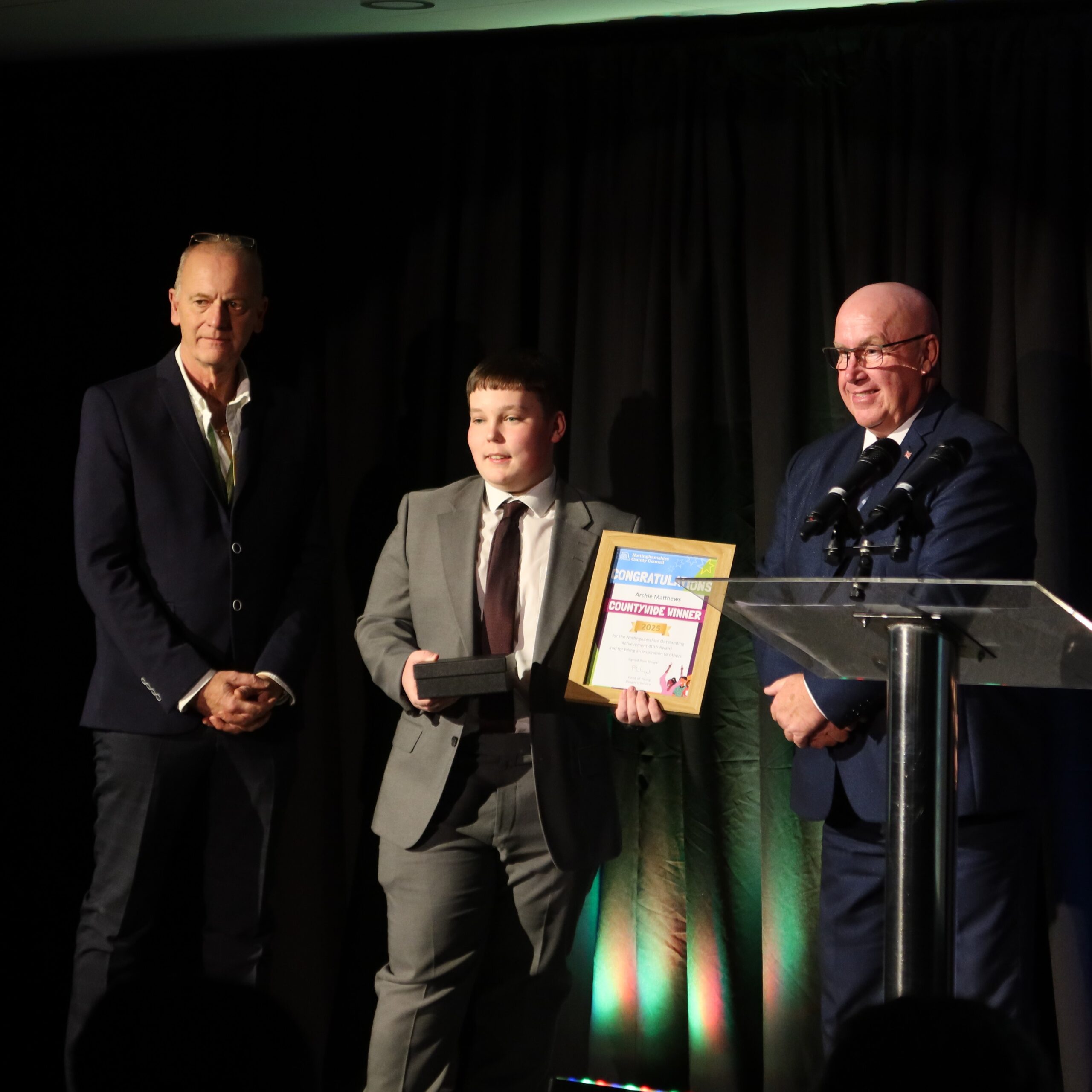 Archie wins the countywide Outstanding Achievement award in 2025 4Uth award ceremony 8793c970 7ce0 49bc 9704 b99504d18eed scaled