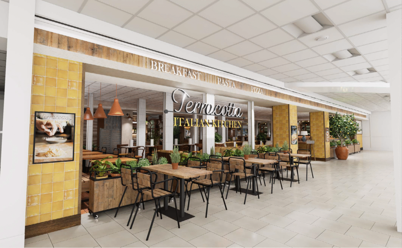 Frankie & Benny's at East Midlands Airport replaced by Italian