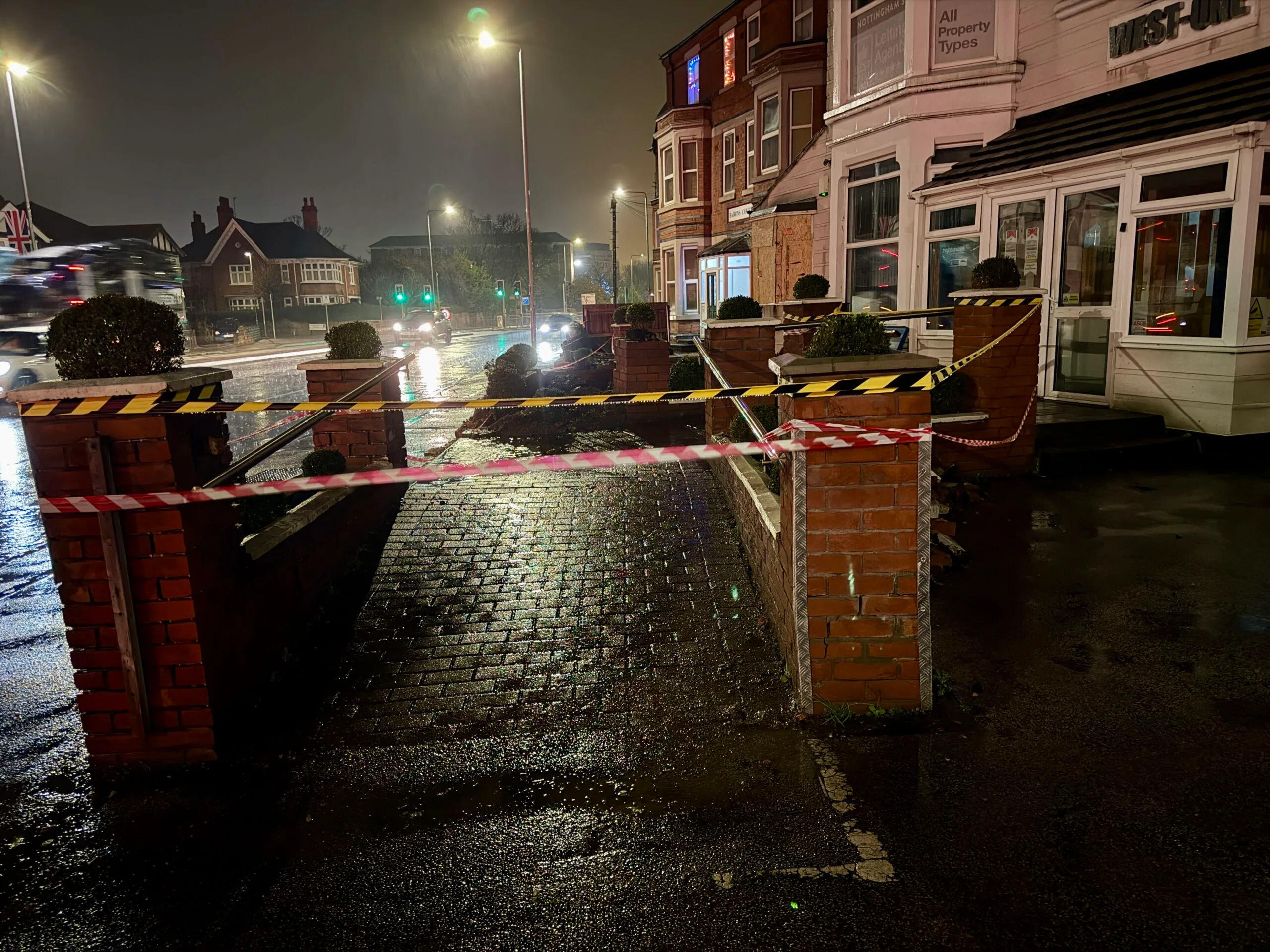 Pictures: Massive damage caused to West Bridgford business after crash IMG 2083 scaled