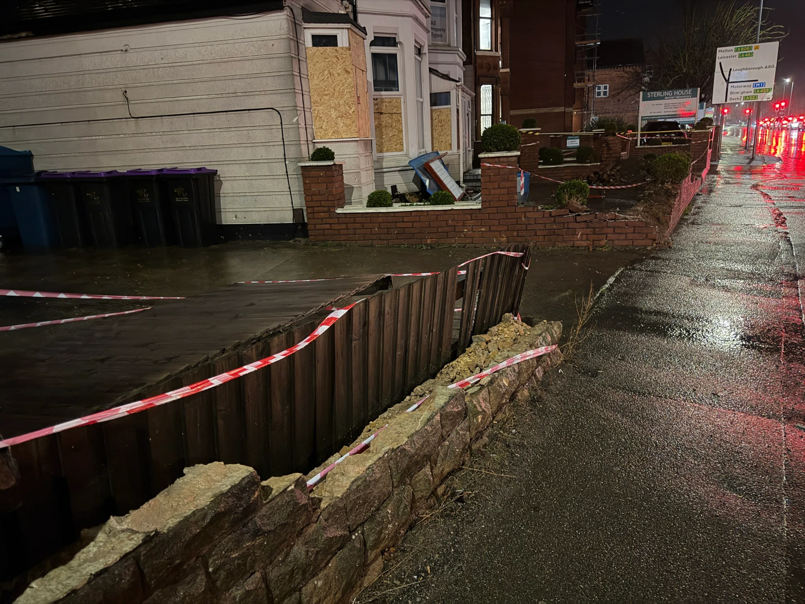 Pictures: Massive damage caused to West Bridgford business after crash IMG 2086 scaled