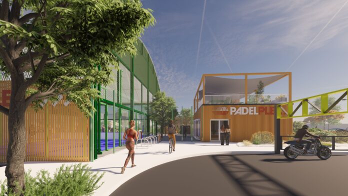Front entrance of Padelplex