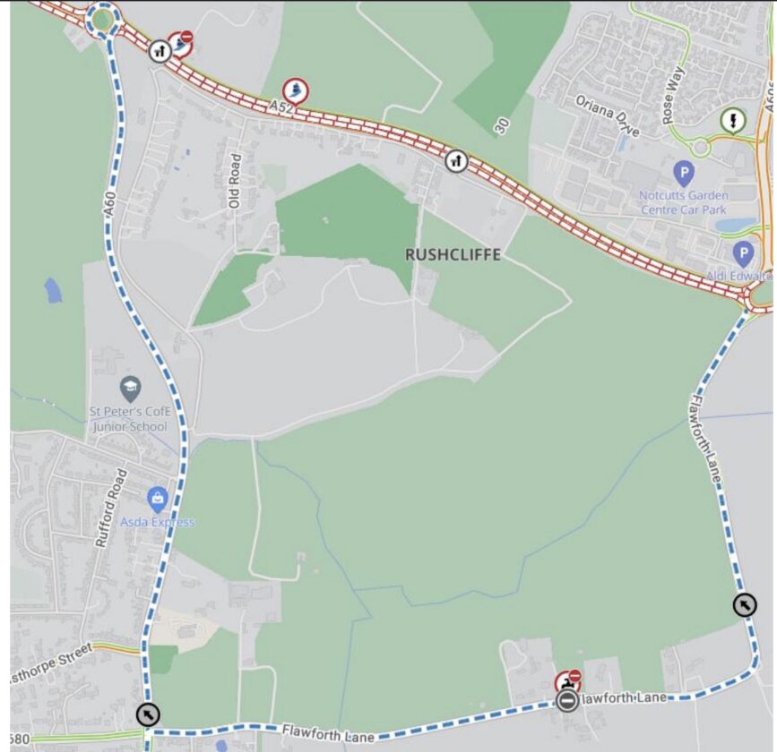 Flawforth Lane Ruddington: Four-day closure for water works | West ...