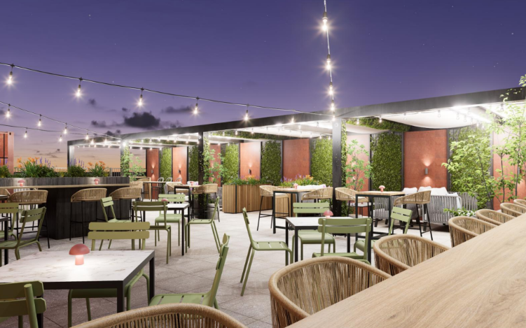 Plans for rooftop bar at The Island Quarter in Nottingham 0 1