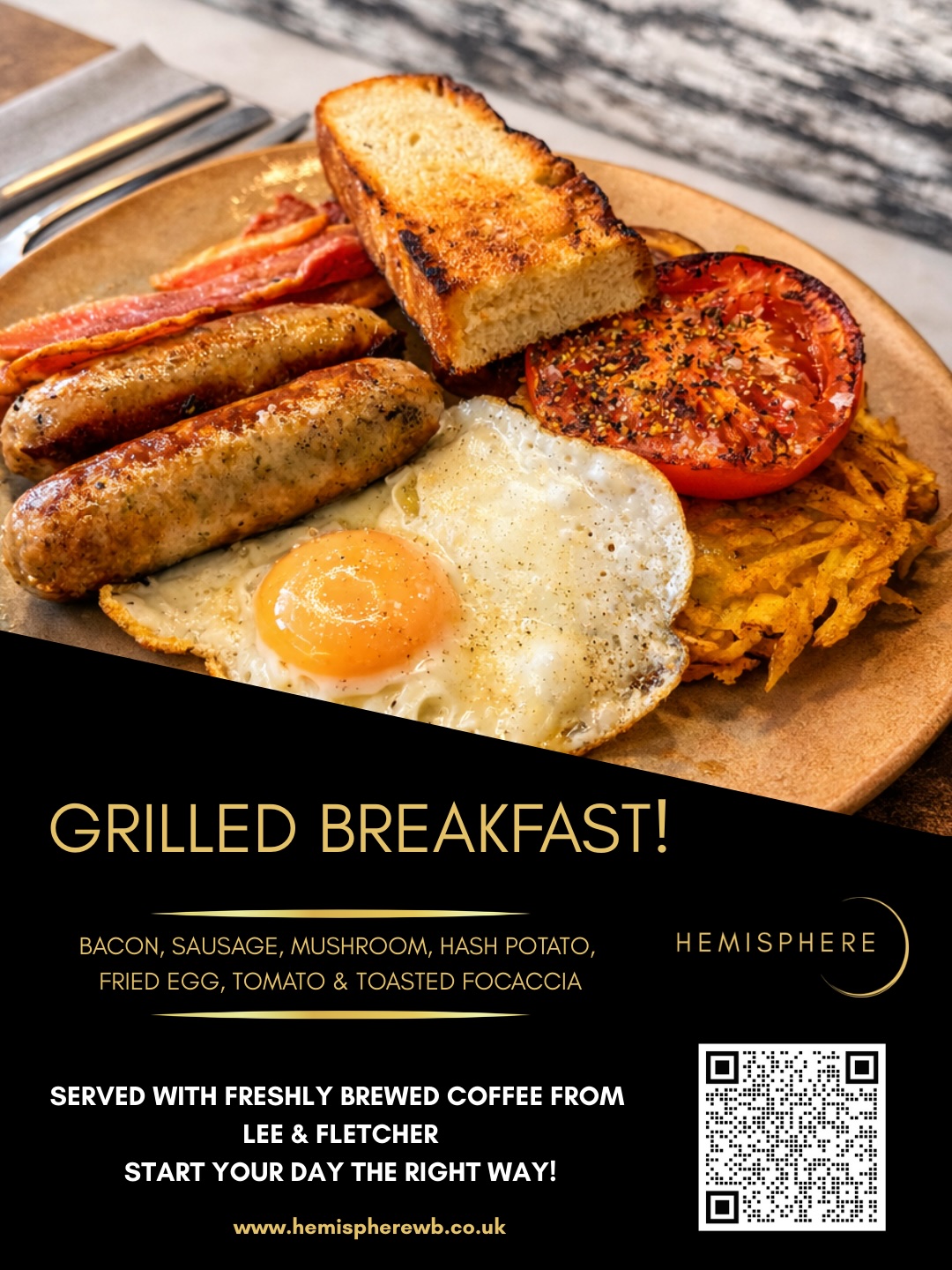 Grilled Breakfast Poster