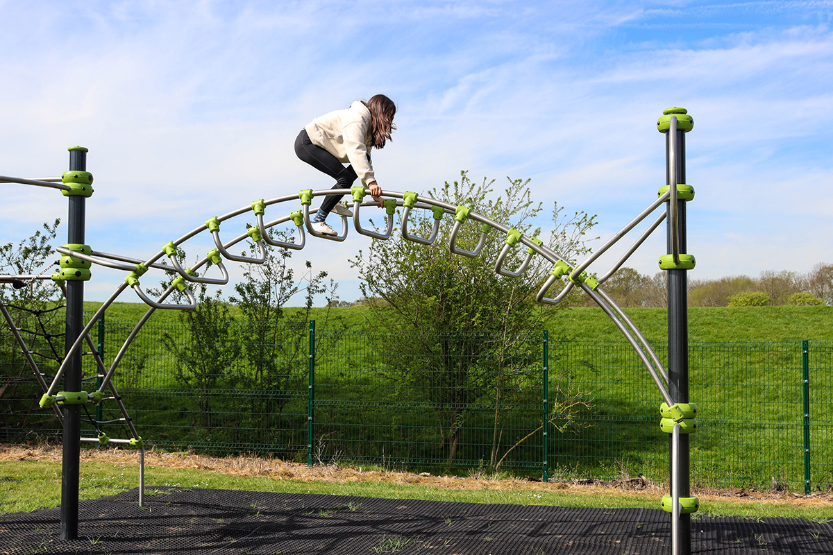 Children can enjoy new play features at Shelford Playing Field