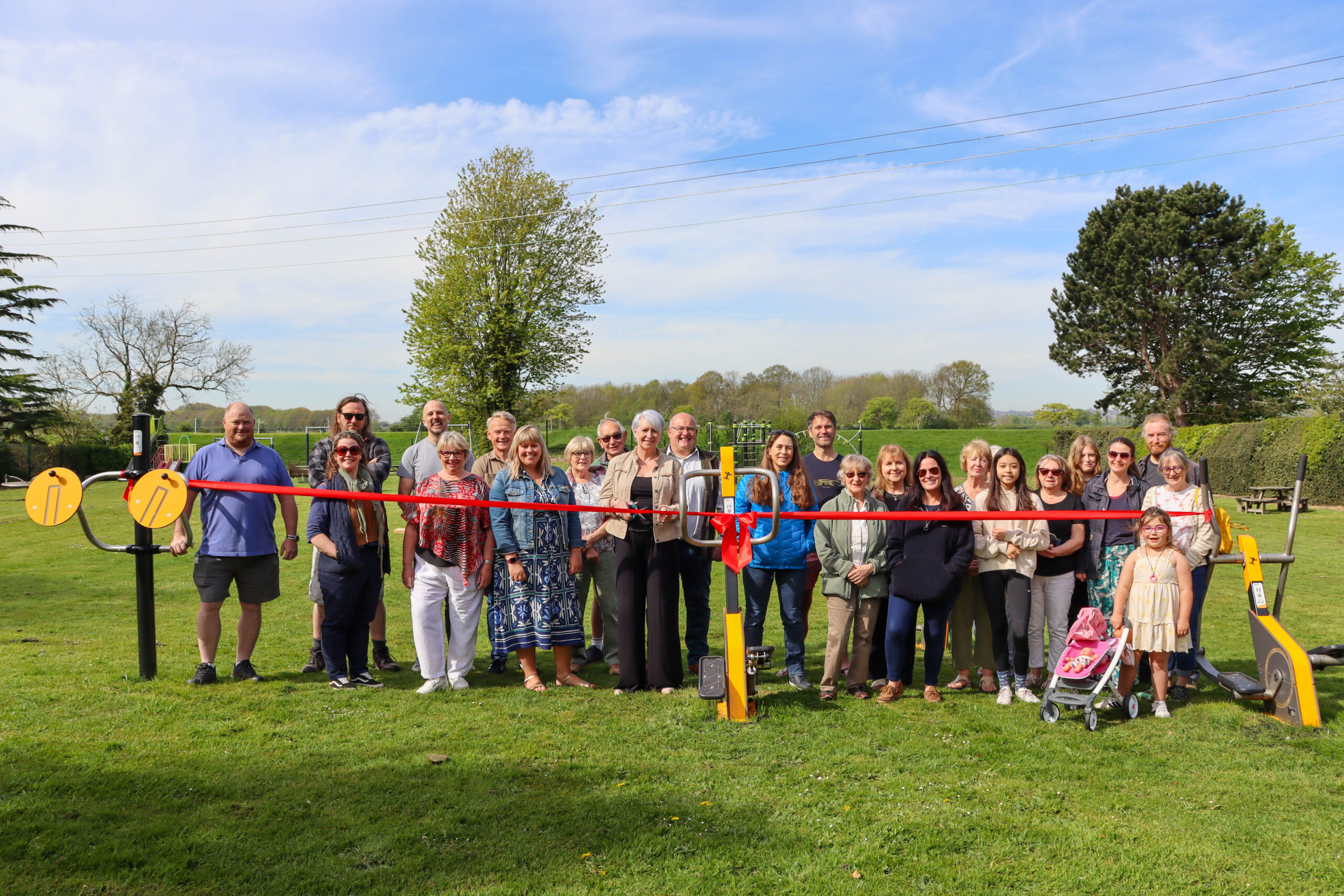 Cllr Abby Brennan officially opened Shelford Play Area at a ribbon cutting last weekend scaled