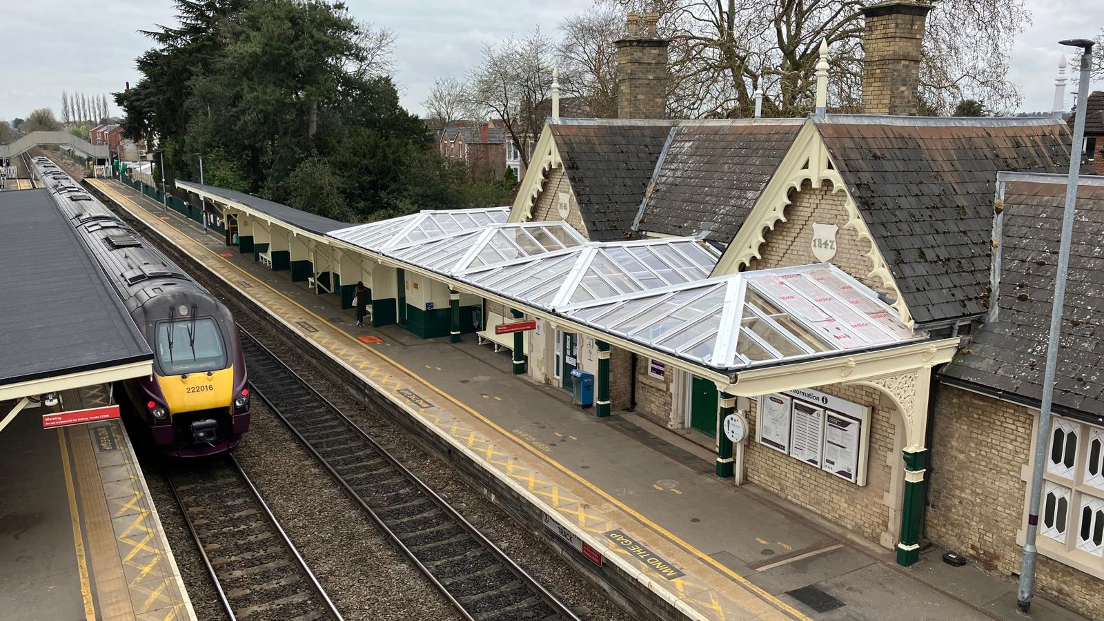 Looking over at platform 1 and canopy