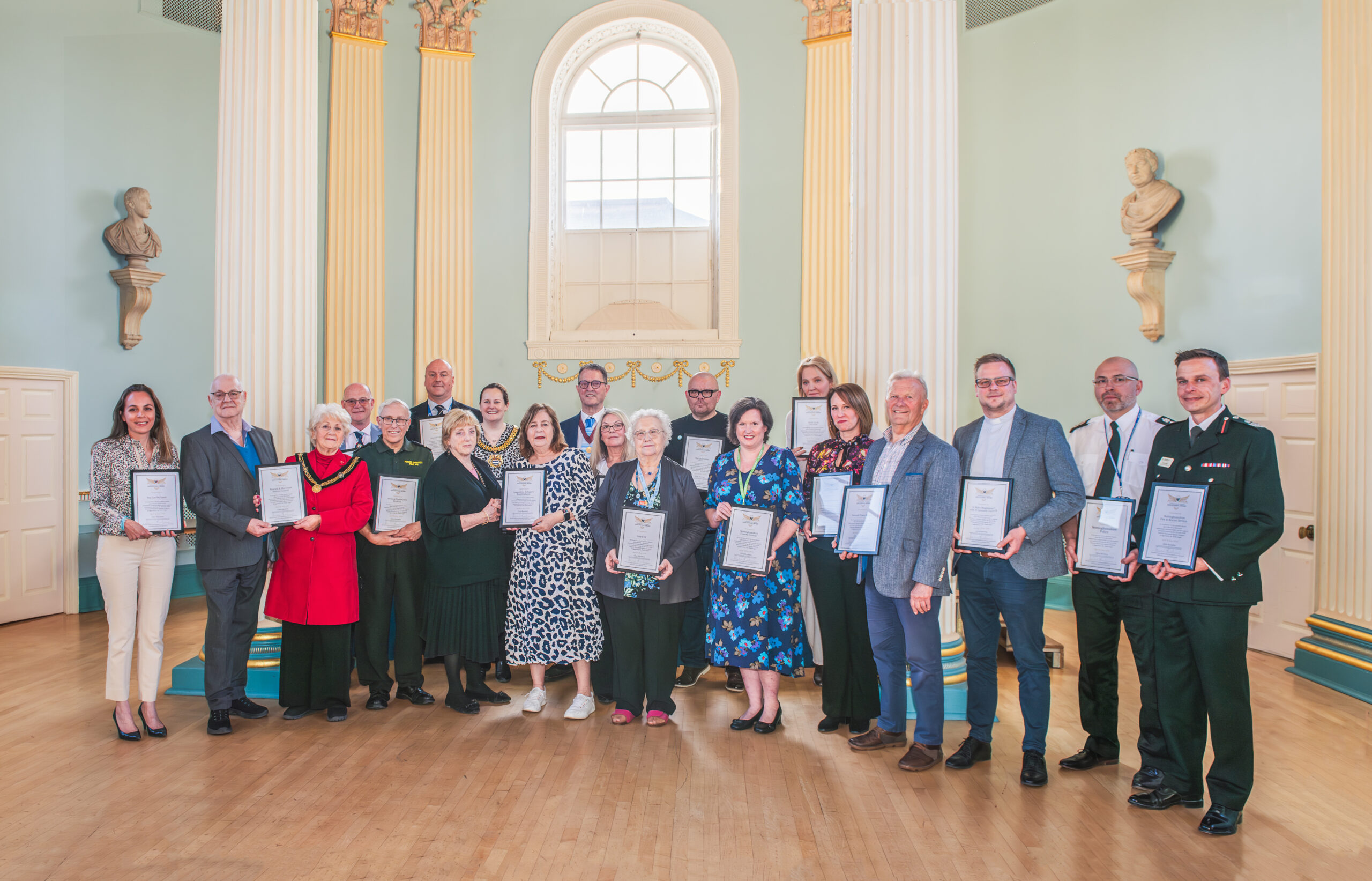 Organisations with awards for thier hard work in taking positive action in combating knife crime scaled