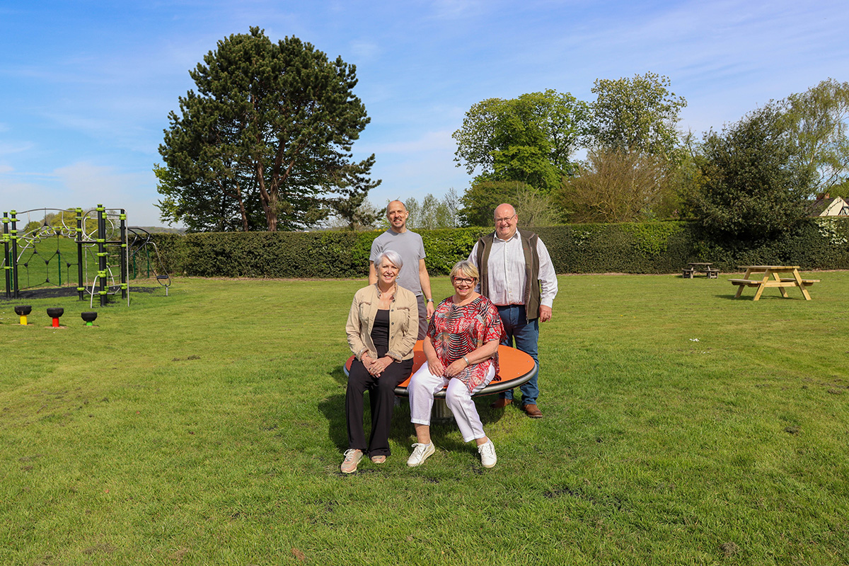 RBCs Deputy Leader Cllr Abby Brennan joined Shelford Parish Council to celebrate the opening of Shelford Play Area