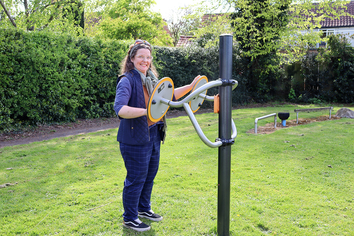 Residents are now enjoying the new gym facilities at Shelford Playing Field
