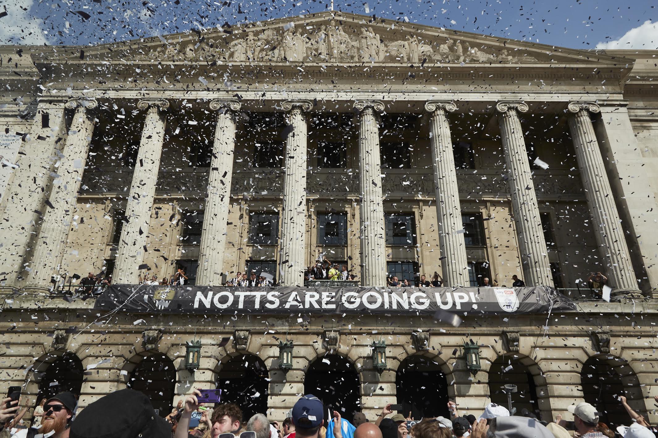 Pictures: 8,000 fans celebrate civic reception for Notts County at Old Market Square Pictures: 8,000 fans celebrate civic reception for Notts County at Old Market Square