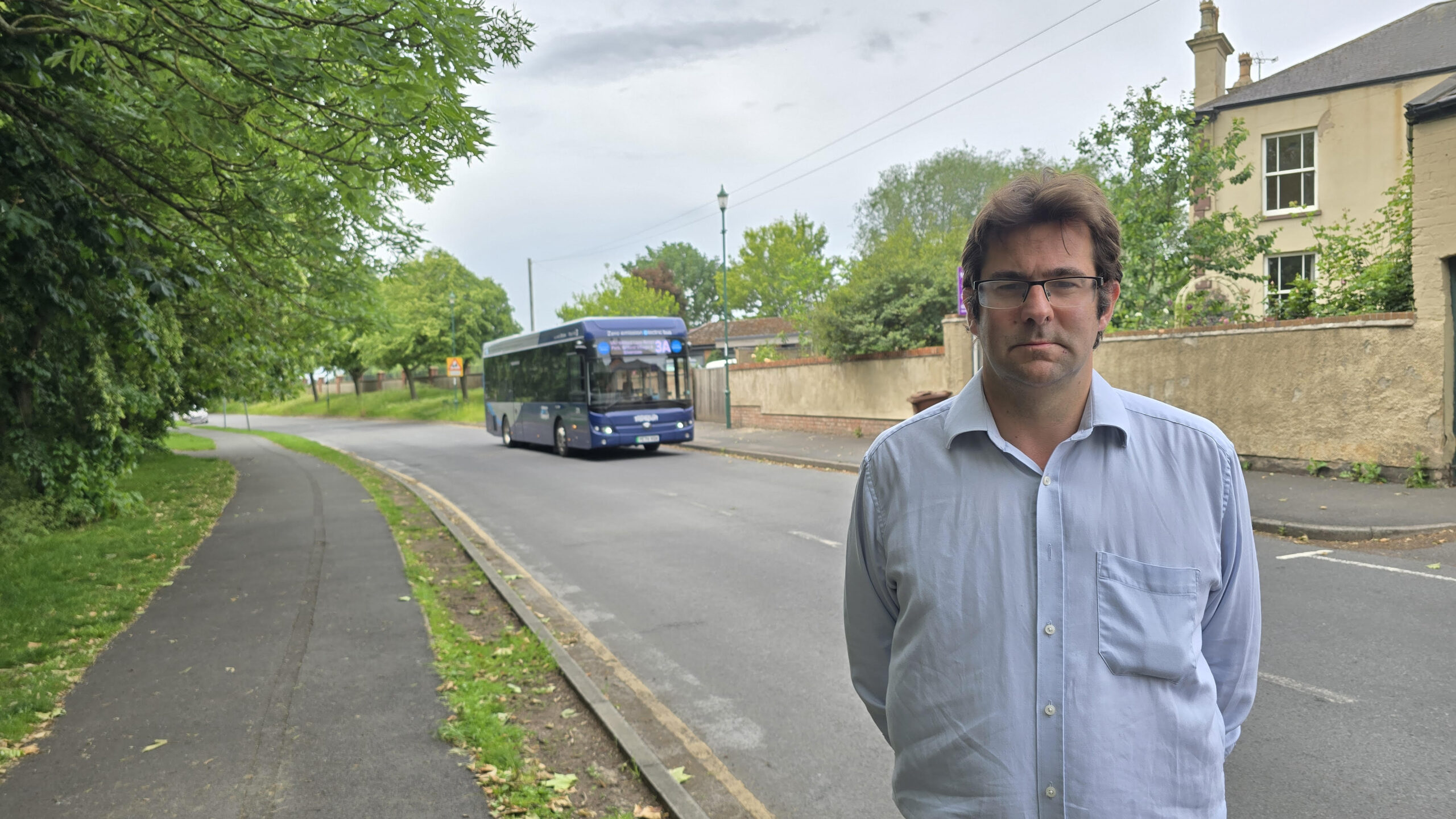 Cllr Andrew Rule pictured in Wilford LDRS scaled