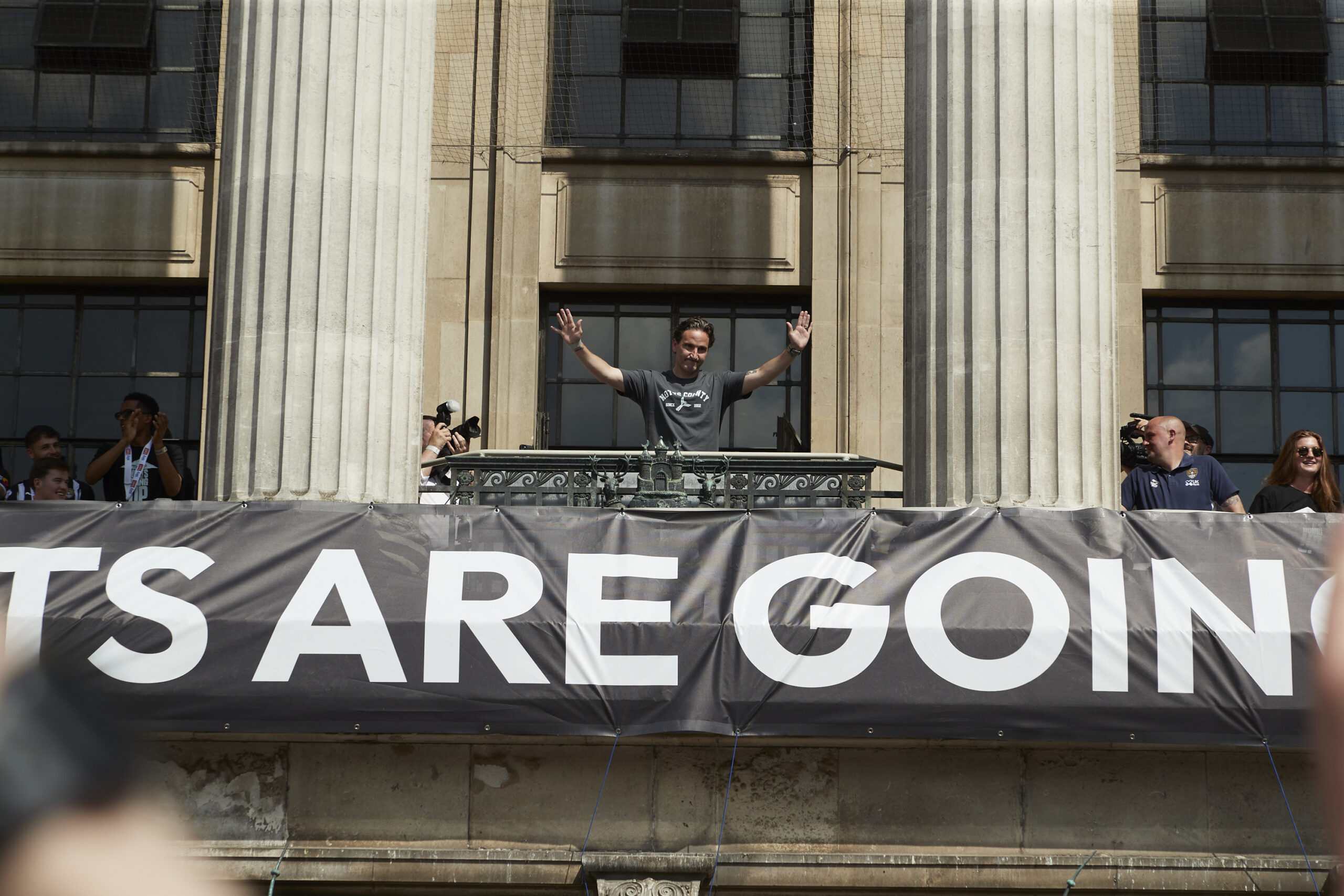 Pictures: 8,000 fans celebrate civic reception for Notts County at Old Market Square Pictures: 8,000 fans celebrate civic reception for Notts County at Old Market Square