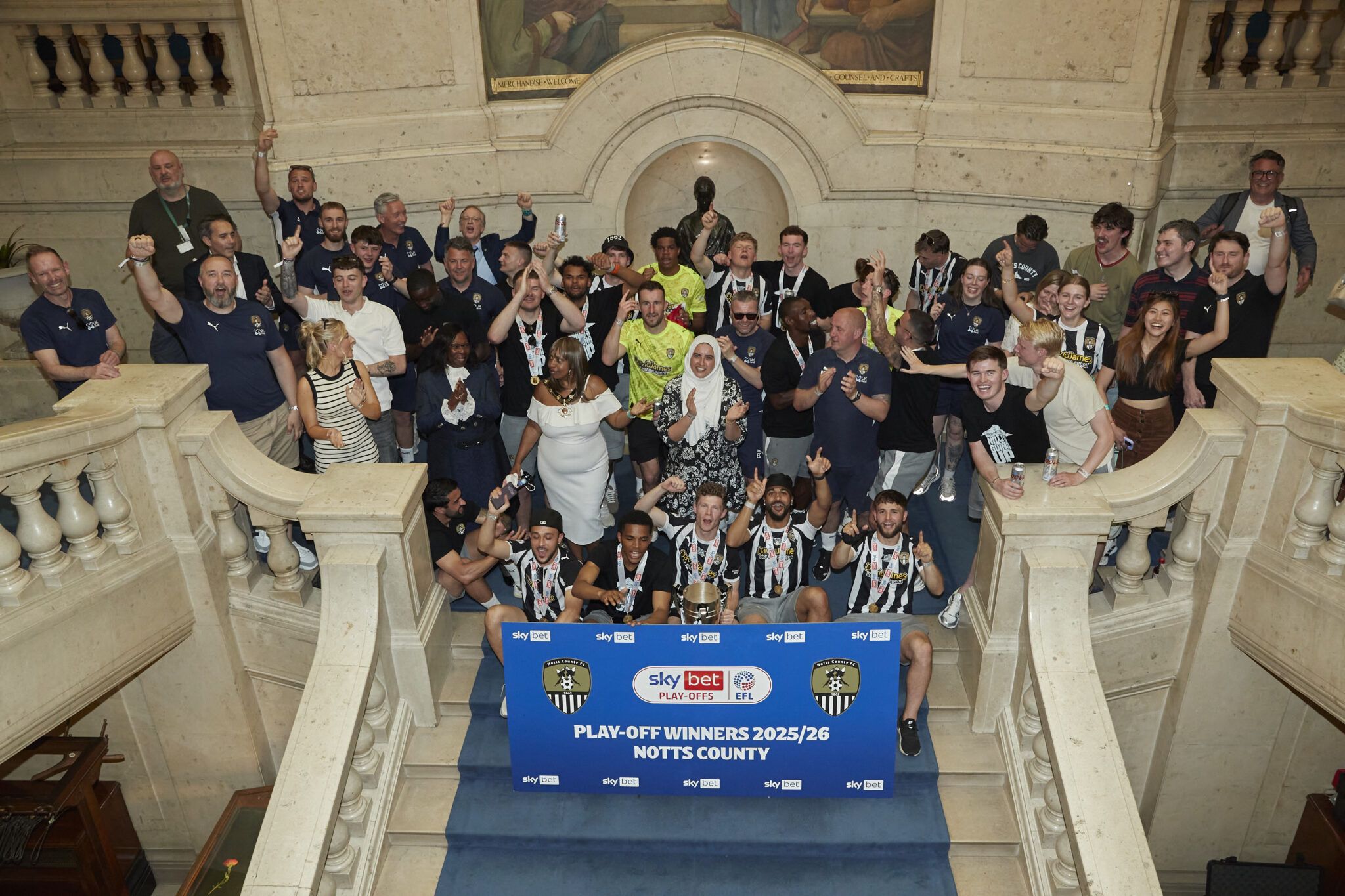 Pictures: 8,000 fans celebrate civic reception for Notts County at Old Market Square Pictures: 8,000 fans celebrate civic reception for Notts County at Old Market Square