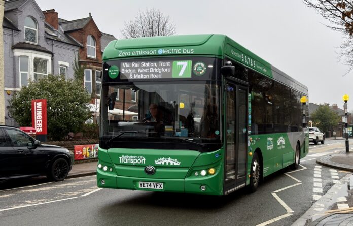 green bus