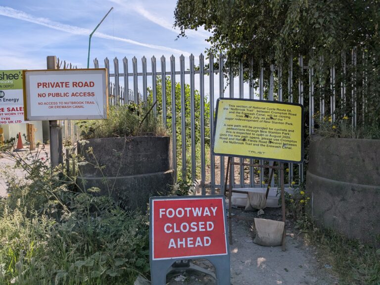 Major cycle route closed for a year in ‘unacceptable’ planning breach