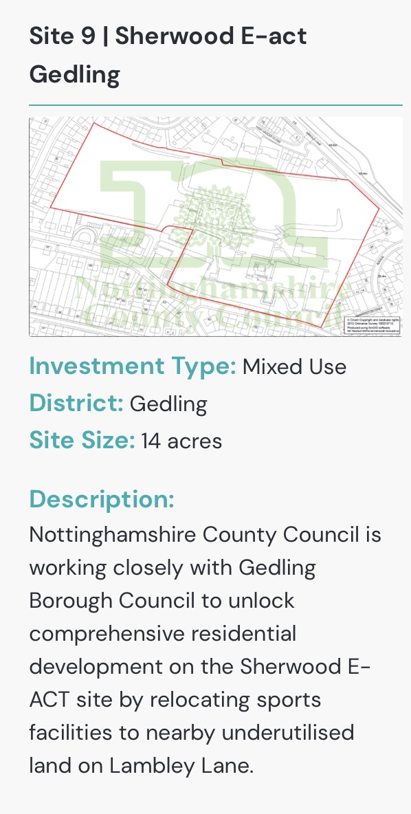 County council released £200m of land for homes development across these 10 Nottinghamshire sites Screenshot 2026 06 06 at 08.12.13