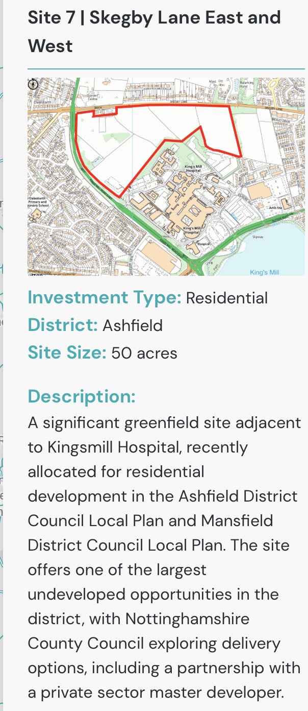 County council released £200m of land for homes development across these 10 Nottinghamshire sites Screenshot 2026 06 06 at 08.12.43