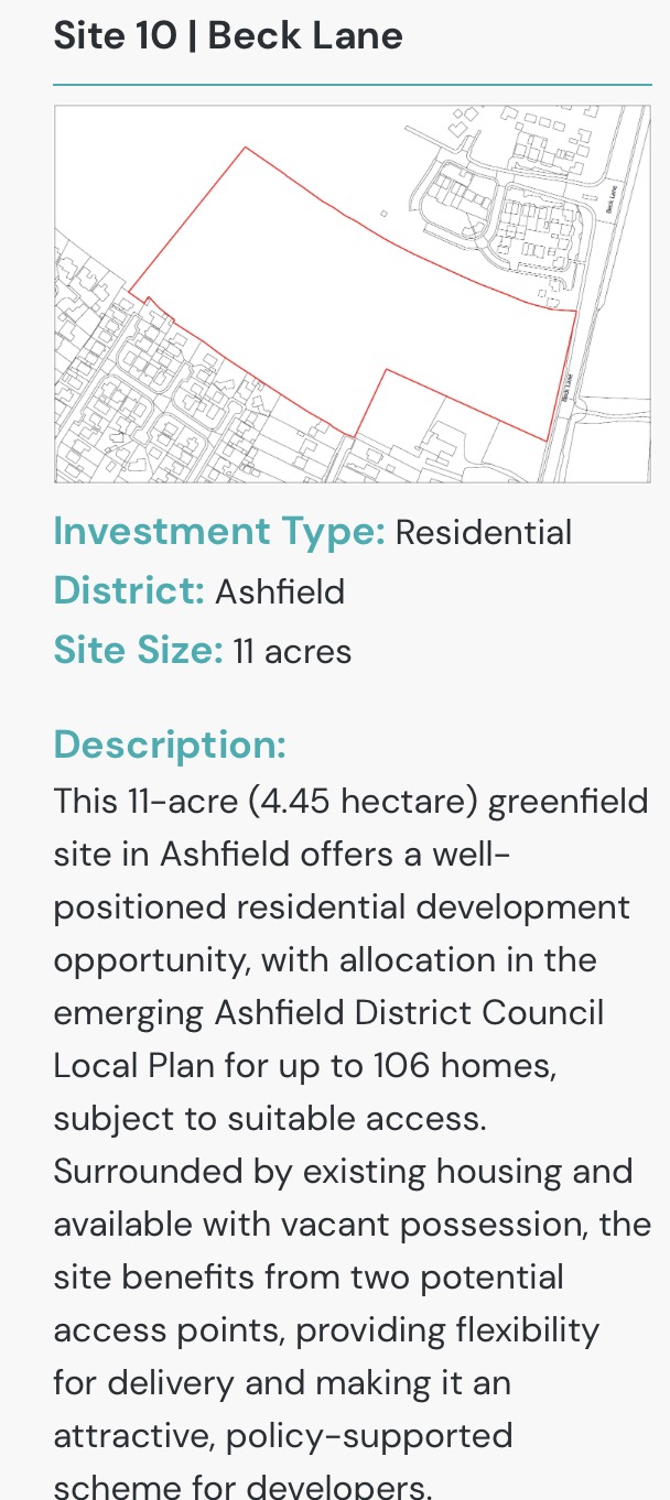 County council released £200m of land for homes development across these 10 Nottinghamshire sites Screenshot 2026 06 06 at 08.12.51