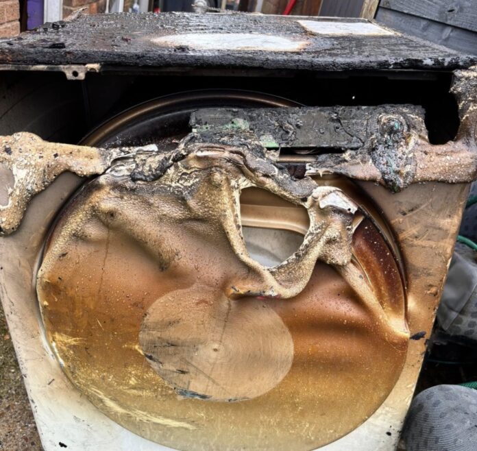 tumble dryer fire