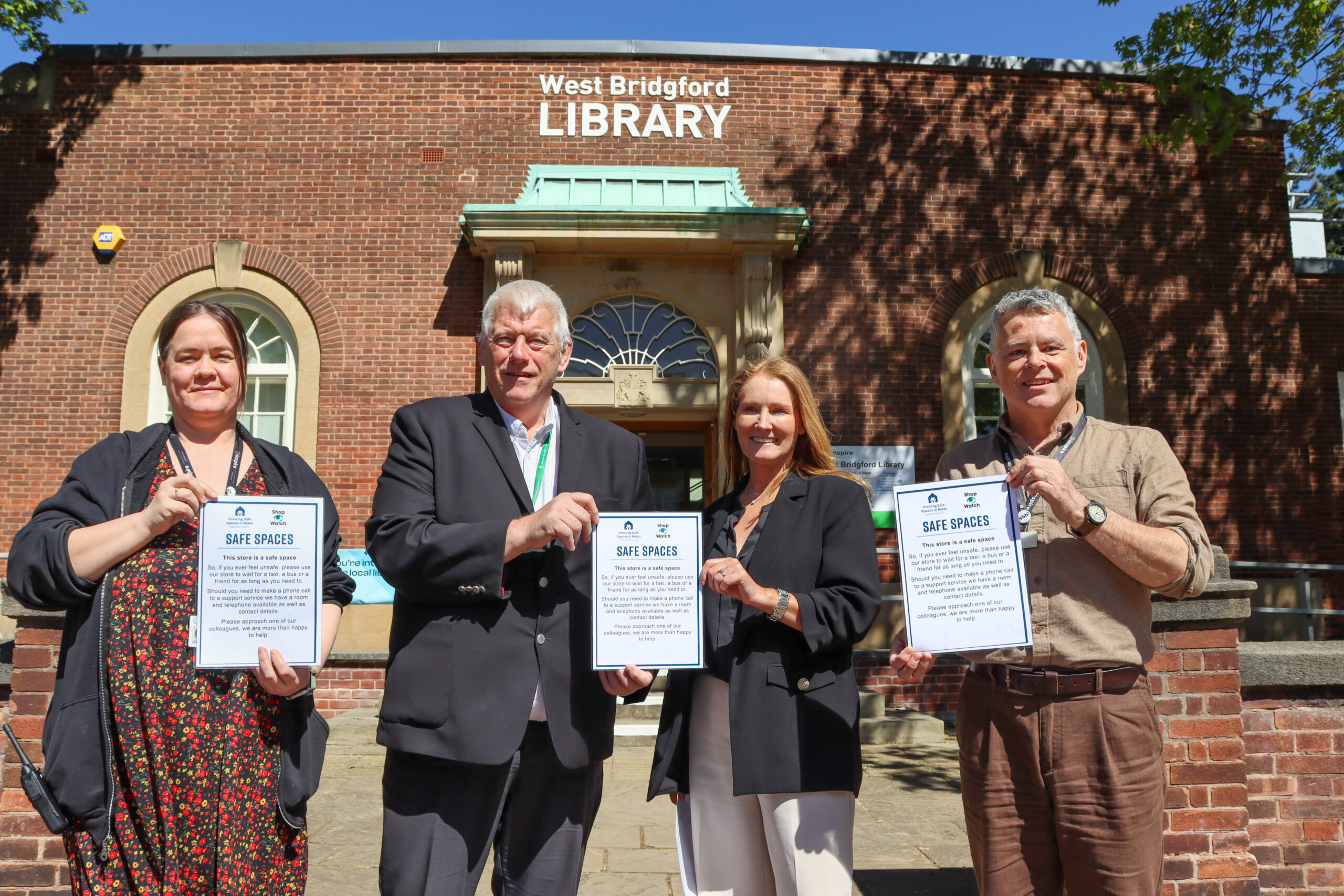 Safe Spaces for anyone seeking refuge available in West Bridgford, Bingham and Ruddington West Bridgford Library is proud to be a Safe Space for members of the public scaled