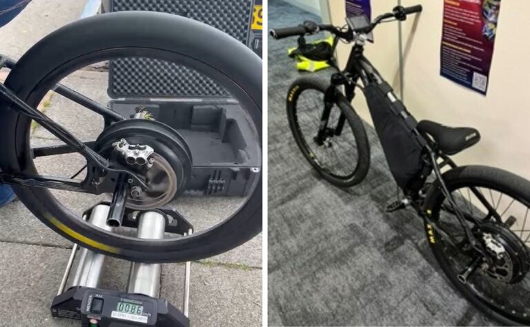 50 mph pushbike seized by police