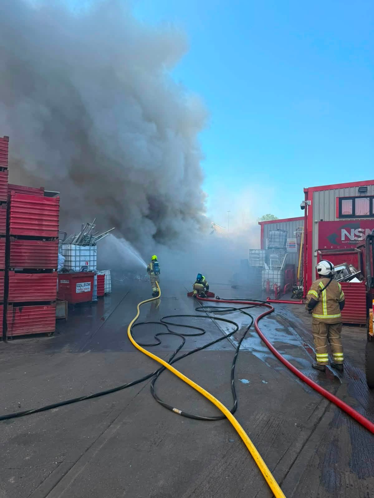 Pictures show extent of massive Basford scrapyard fire 742309052 1487921603369755 5264360134289078253 n