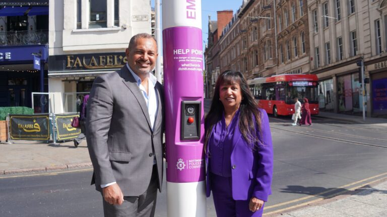 Nottingham’s Angel Row gets 24-hour CCTV help point following women’s safety survey
