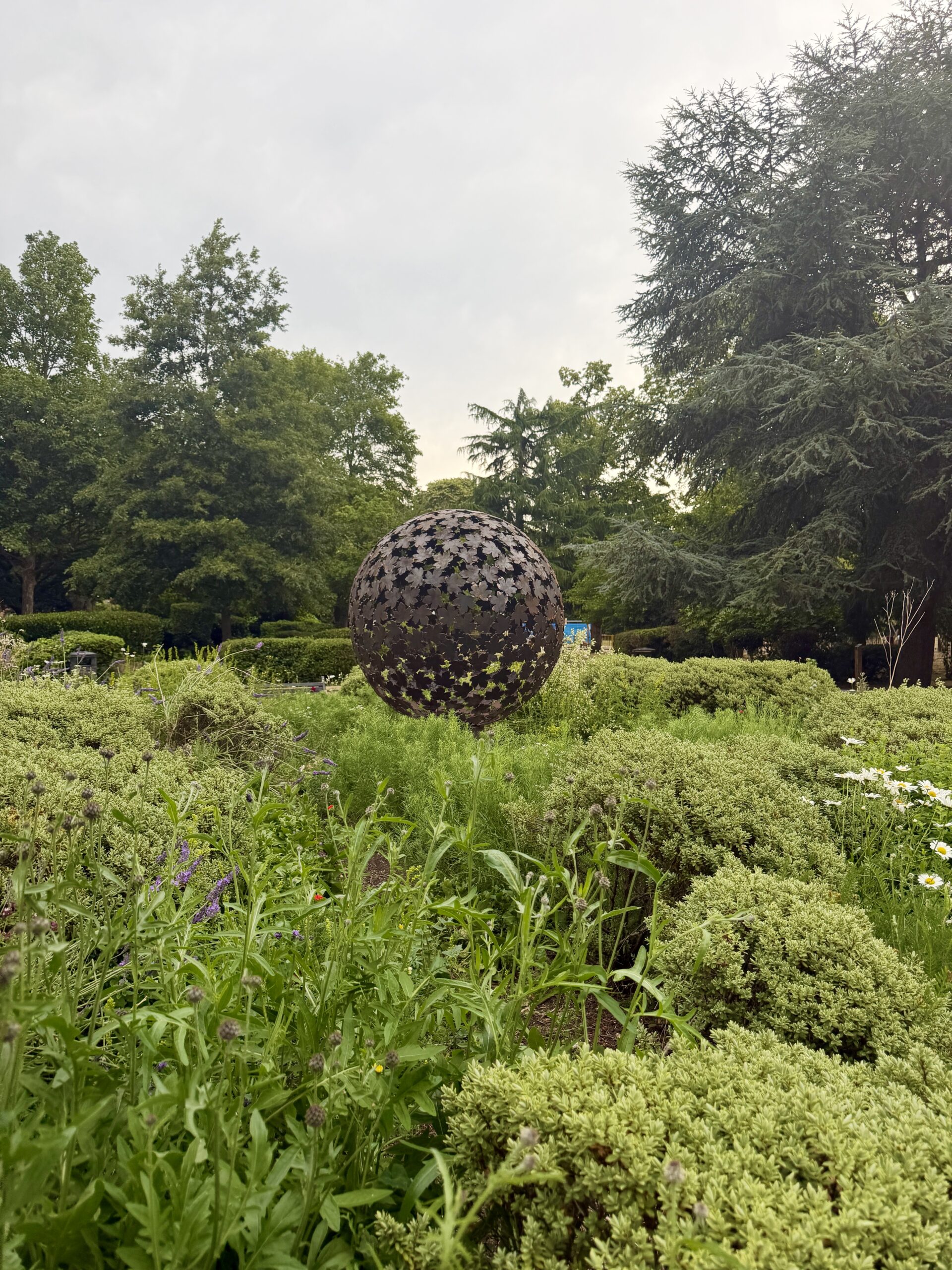 Pictures show new leaf sphere installed in Bridgford Park IMG 5045 scaled