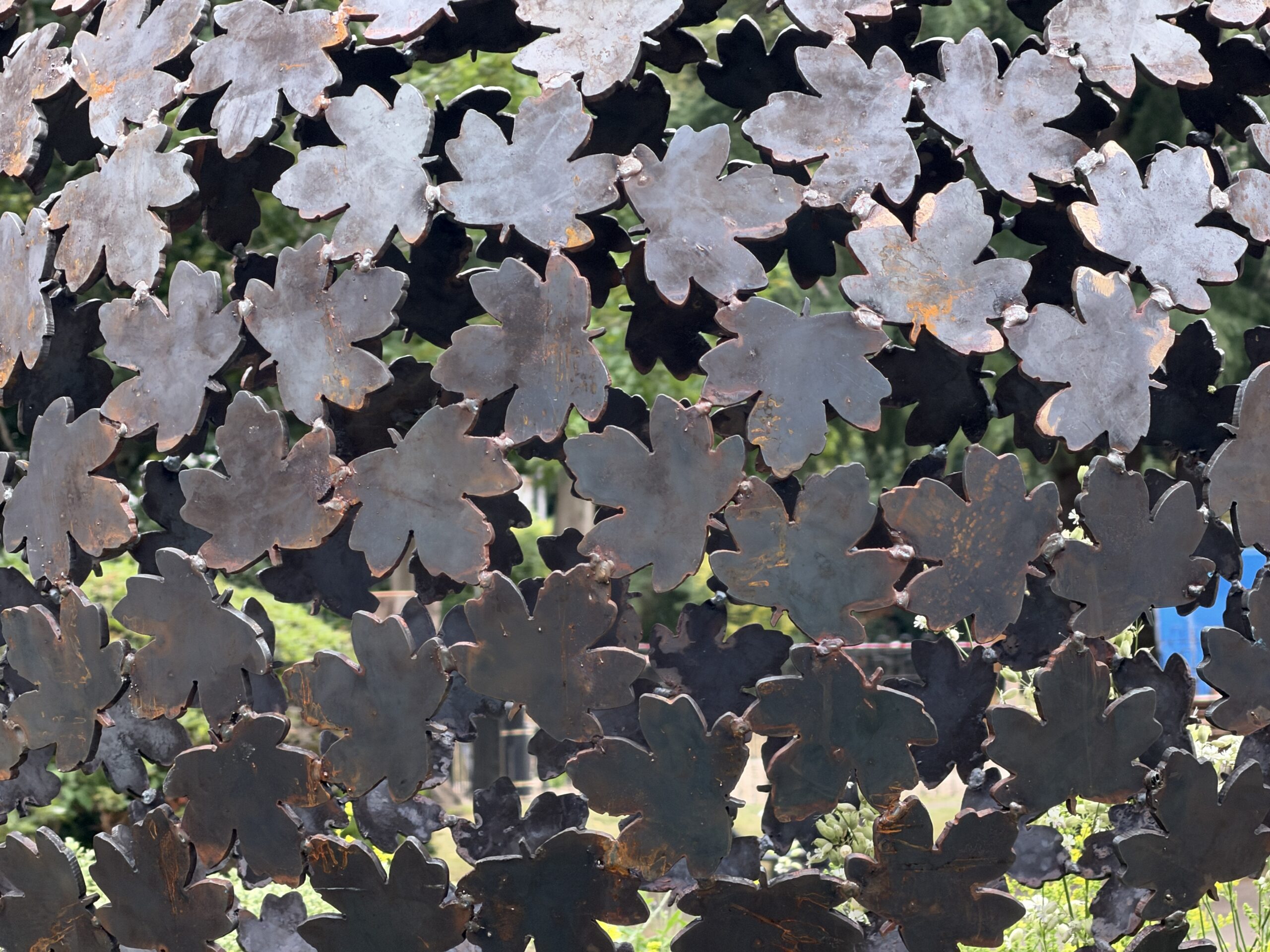 Pictures show new leaf sphere installed in Bridgford Park IMG 5046 scaled