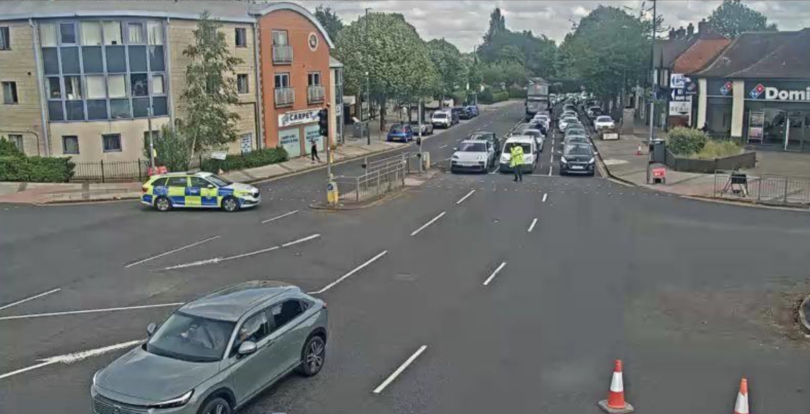 Updates: A610 closed at Cinderhill Island - spillage incident Screenshot 2026 07 01 at 16.17.51