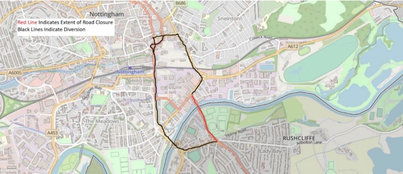 Lady Bay Bridge and road closures planned for Nottingham Forest matches Screenshot 2026 07 29 at 14.31.24
