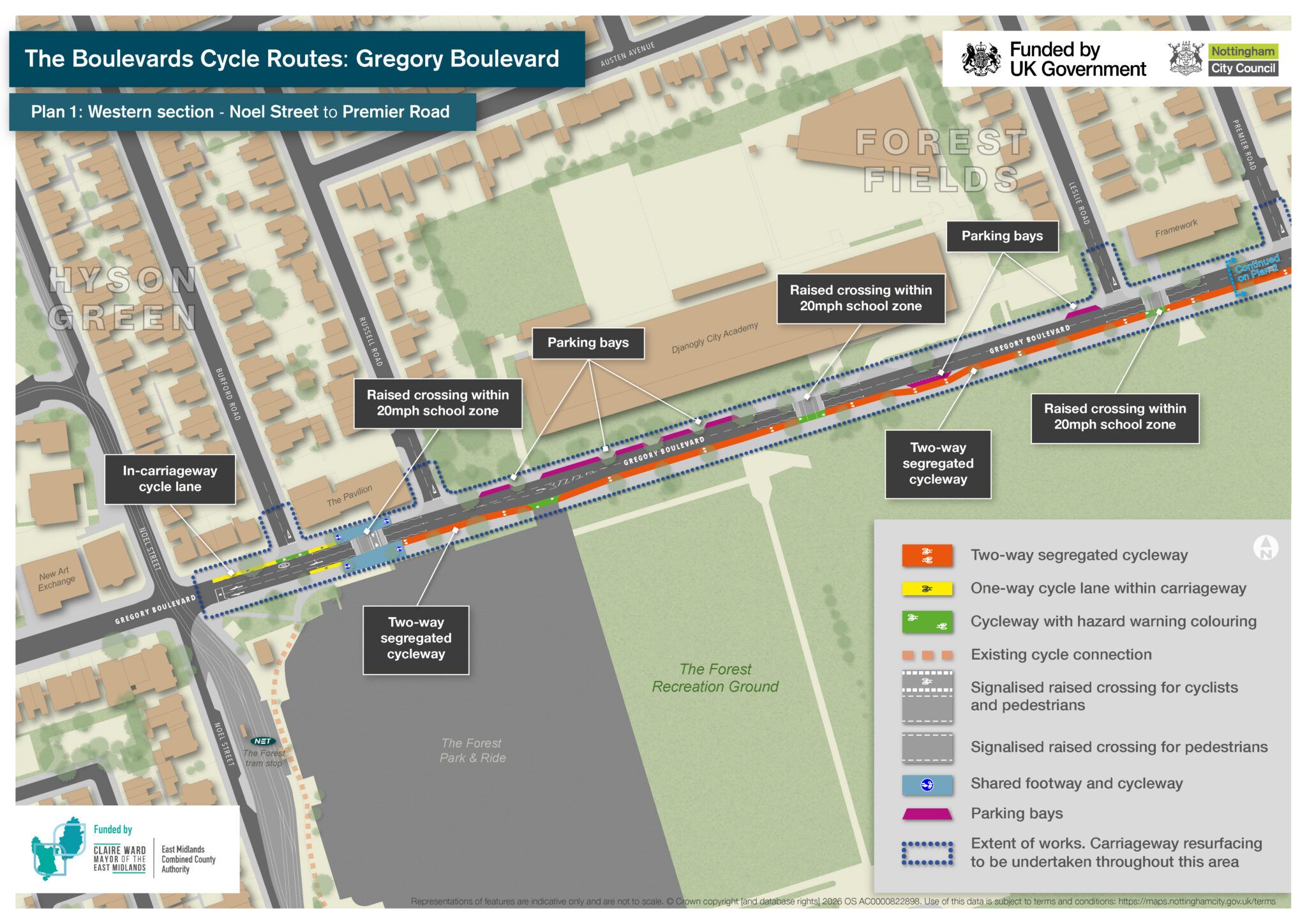The Boulevards Cycle Routes Gregory Boulevard Plan 1 v8 DR GIS April 2026 2048x1448 1
