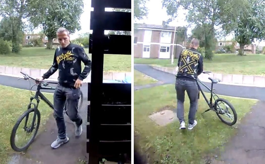 Image released after parcel stolen from outside a property mansfieldtheftappeal