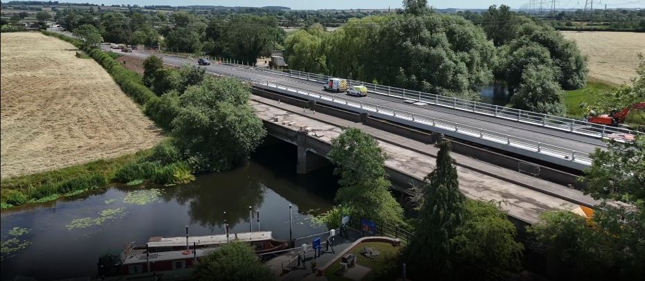 New Zouch Bridge linking Rushcliffe with Charnwood opens next week zouch bridge