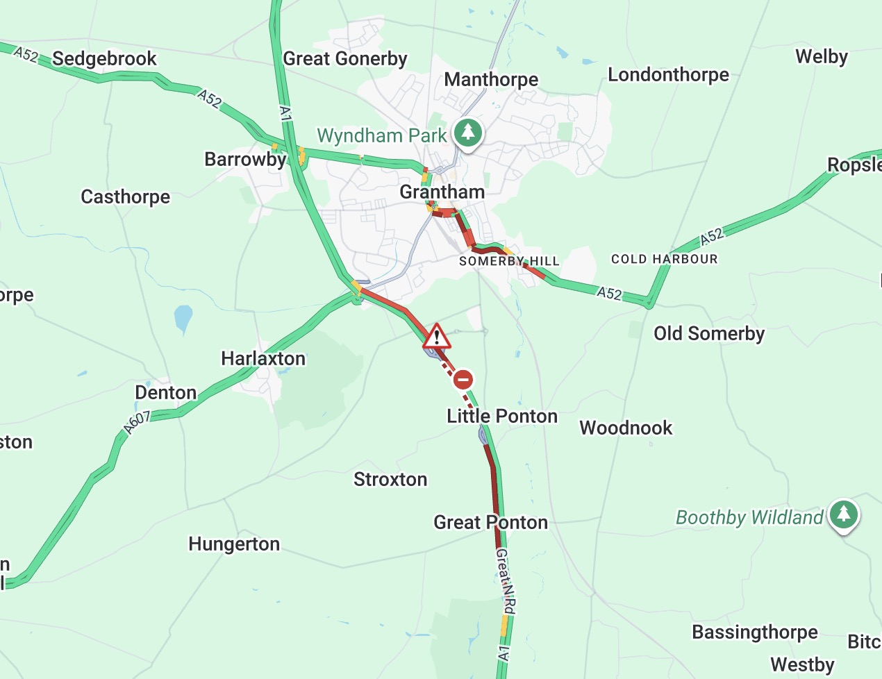 Updates: A1 Lincolnshire closed at A607 after collision involving two lorries and a car Screenshot 2026 08 20 at 11.50.16