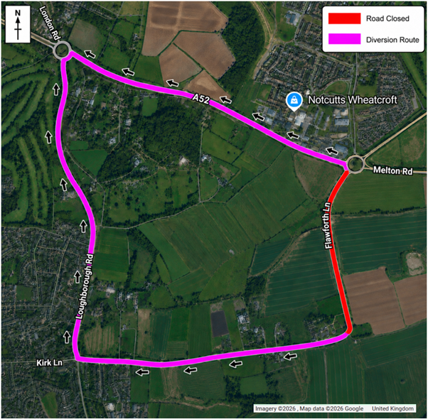 final flawforth lane diversion route 21 25 sept