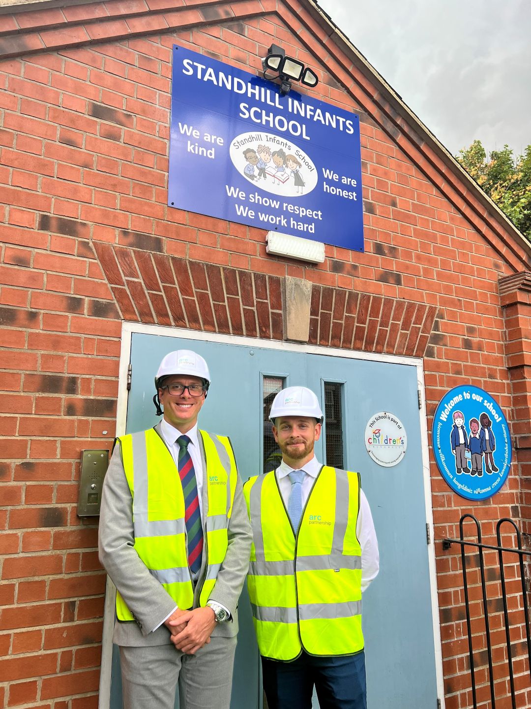 standhill infants cllr walker gurley and green