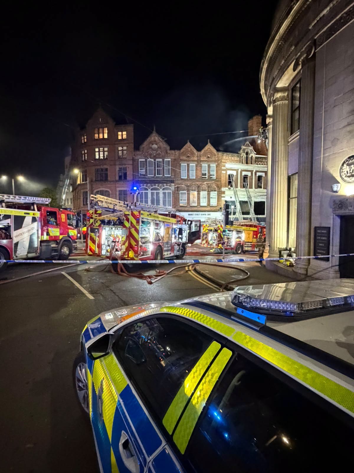 Nottingham city centre fire: Tram line closed and traffic disruption expected this morning 839361758 2291969591643878 2156427594695794817 n.png
