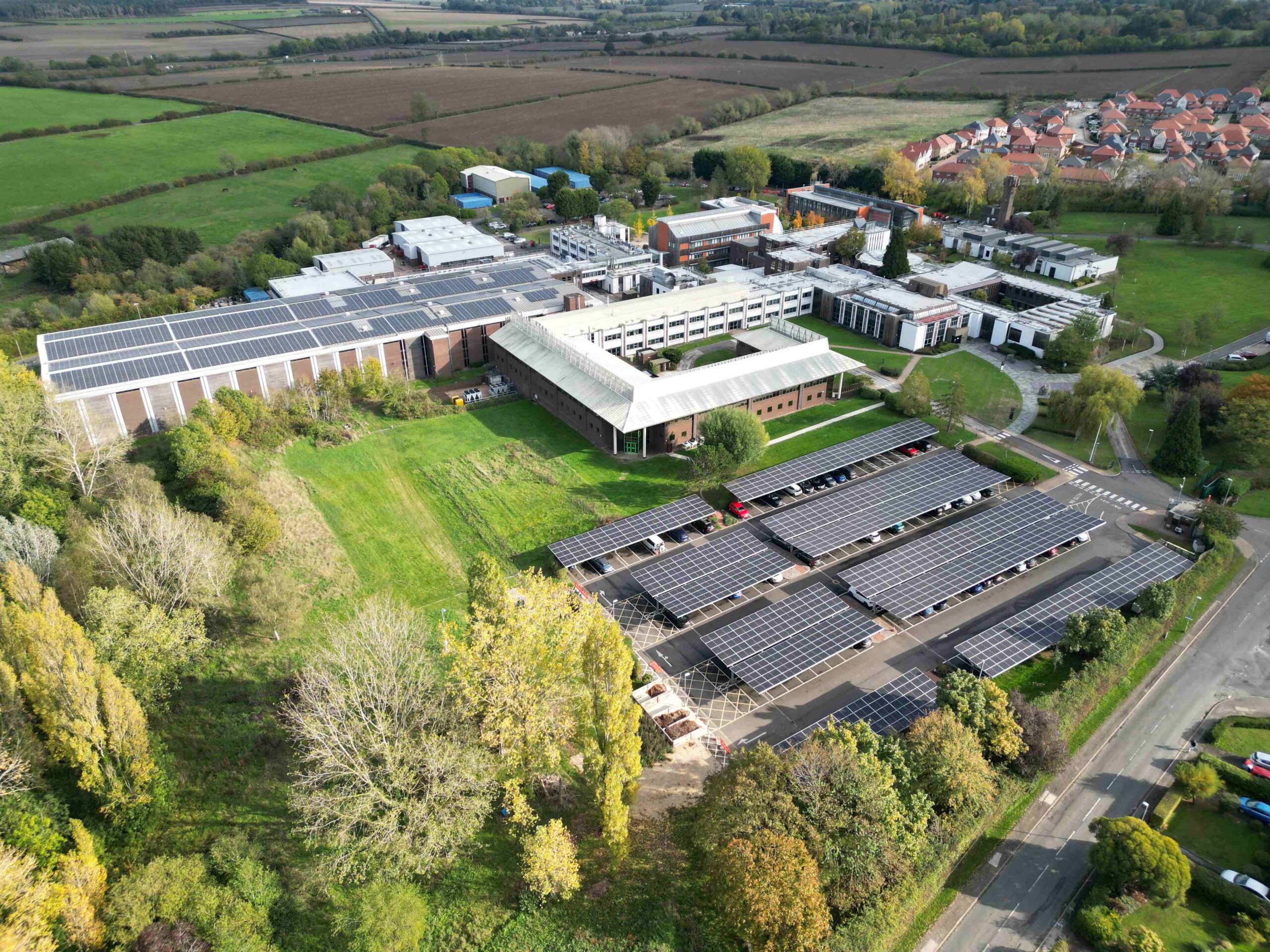 British Geological Survey marks 50 years at Keyworth headquarters BGS Keyworth Drone October2026 scaled